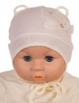 Čiapka Cr-Cz522 viazanie Medvedík beige béžová 36 38 40 42 44