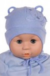 Čiapka Cr-Cz522 viazanie Medvedík blue modrá 36 38 40 42 44