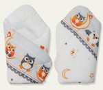 Zavinovačka hladká 80x80 potlač grey šedá K sova