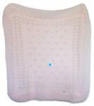 Pled 18 80x90 pink ružová pletená deka