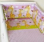 Ochranné hniezdo 160x30 BA potlač lillac fialová  Žirafa