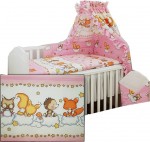 PS 1+1 90x130 40x60 BA potlač pink ružová g veverička 007