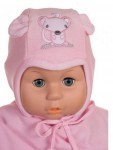 Čiapka WJ-Cz129 viazanie Myška pink ružová 36 38 40 42