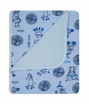 070 80x90 bavlna + mikro vyteplenie grey šedá deka