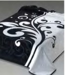 226 220x240 black čierna deka