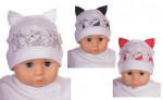Čiapka Cr-Cz068 Mačka white biela 34 36 38 40 42