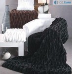 032 ZARINA/220x240/06 black čierna deka