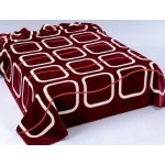 225 220x240 burgundy bordová  deka