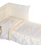 E6/06Eelegant 100x135 35x50 180x40 beige béžová 4D vyšívaná