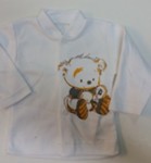 Kabátik HX potlač white biela macko 56