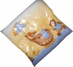 Vankúš 40x40 bavlna potlač sedátko na stoličku blue modrá