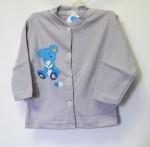 Kabátik HX potlač grey šedá 56