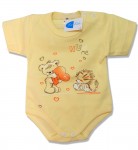 Body krátky rukáv HX potlač yellow žltá 56