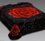 5234 220x240 black čierna deka