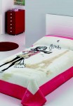 191 twins 160x220 06 fukcia jahodovočervená deka