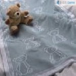 814 Chispas 75x100 05 Blue modrá deka