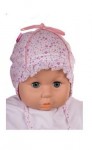 Čiapka L-Cz055 viazanie lillac fialová 36 38 40 42 44
