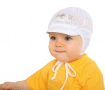 Čiapka L-Cz059g white biela kojenec