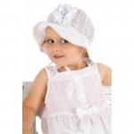 Čiapka L-Cz023g white biela pink ružová 42 44 46 48