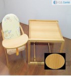 Stolička na kŕmenie Wiktoria prírodné drevo