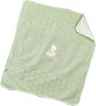 561 80x70 green zelená deka pletená