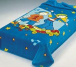 186 160x220 blue modrá deka