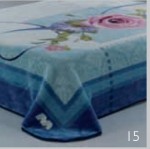 006 Mora gold 160x220 15 Blue modrá deka