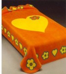 175 160x220 orange orančová deka