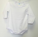 Body dlhý rukáv HX jednofarebné white biele 56