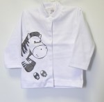 Kabátik HX potlač white biela zebra 62