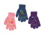 Rukavičky 5 prstové R-016 DB mix farieb 13,15 cm