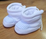 Topánky zamatové B5S nasúvačky dvojfarebné white biela