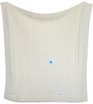 Pled 10 80x90 ivory maslová pletená deka