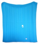 Pled 10 80x90 turquose tyrkysová pletená deka