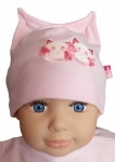 Čiapka Cr-Cz036 Cica pink ružová 34 36 38 40 42