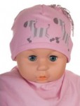 Čiapka Cr-Cz063 Zebra pink ružová 34 36 38 40 42
