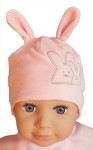 Čiapka WJ-Cz167 viazanie Zajko pink ružová 36 38 40 42 44