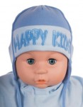Čiapka WJ-Cz164 viazanie Happy Kids blue modrá 36 38 40 42 44