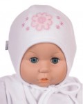 Čiapka WJ-Cz068 viazanie Kvietok white biela 36 38 40 42 44