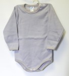 Body dlhý rukáv HX jednofarebné grey šedá 104