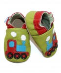 Capačky BA 023 kožené Vláčik green zelená 18/19  6-12 mes.
