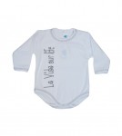 Body dlhý rukáv HX potlač white biela La Vida our life 86