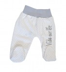 Polodupačky HX potlač white šedý nápis 80