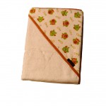 600 triangolo beige béžová osuška 100x100 cm bambus potlač 717