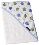 600 triangolo white biela osuška 100x100 cm bambus potlač 717