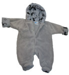 Overal mikroplyš grey šedá 56