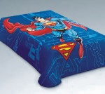 Superman 160x220 blue modrá deka