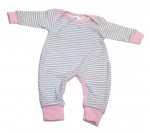 Overal HX Nice preklad na pleciach grey šedá lem ružová 56