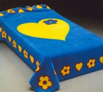 175 160x220 blue modrá deka