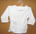 Košielka B vrúbková výšivka white biela 62